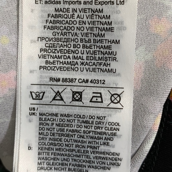 Adidas Multicolor Floral Print Crewneck Dress - Picture 7 of 7